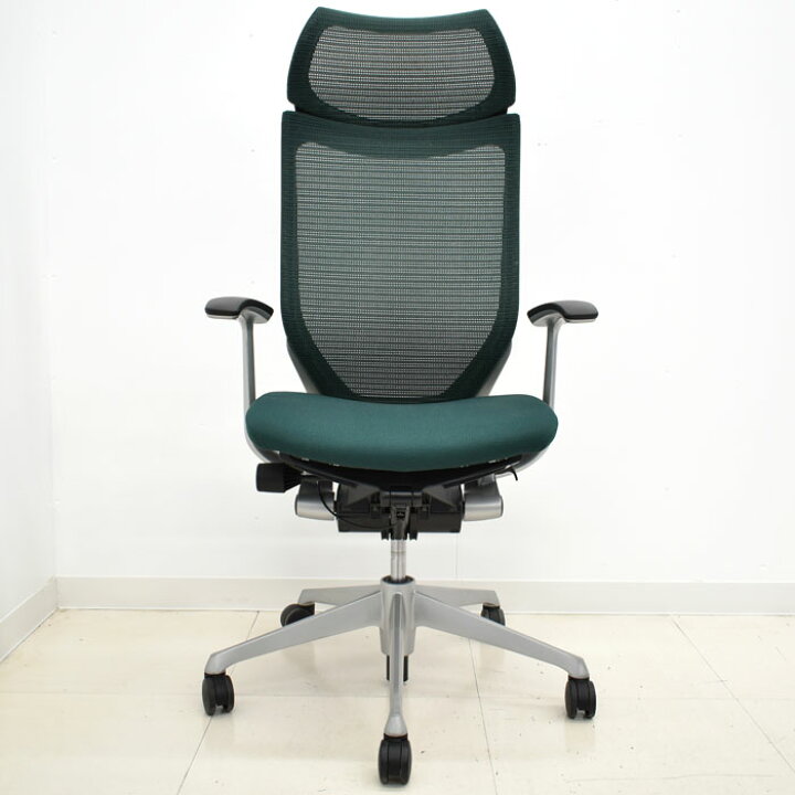 楽天市場】【中古】 オカムラ バロン バロンチェア ダークグリーン  