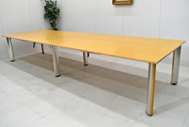 【中古】 コクヨ　WT-150シリーズ　木製大型会議テーブル　W4000　2016122904 【中古オフィス家具】