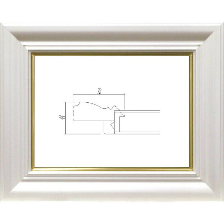楽天市場】油彩額 油絵用額縁 3476 F15 パールホワイト -新品 : 絵画 