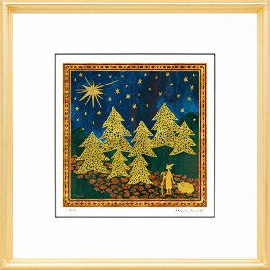 ジークレー版画 額装絵画 荒巻まりの 「導きの星」 300角