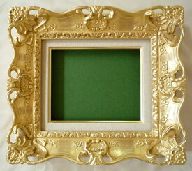 油絵/油彩額縁 成型フレーム アクリル付 7805 サイズ F12号 ゴールド 金