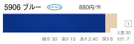 オーダーフレーム　別注額縁　デッサン用額縁　木製額縁　5906　組寸サイズ 900　ブルー