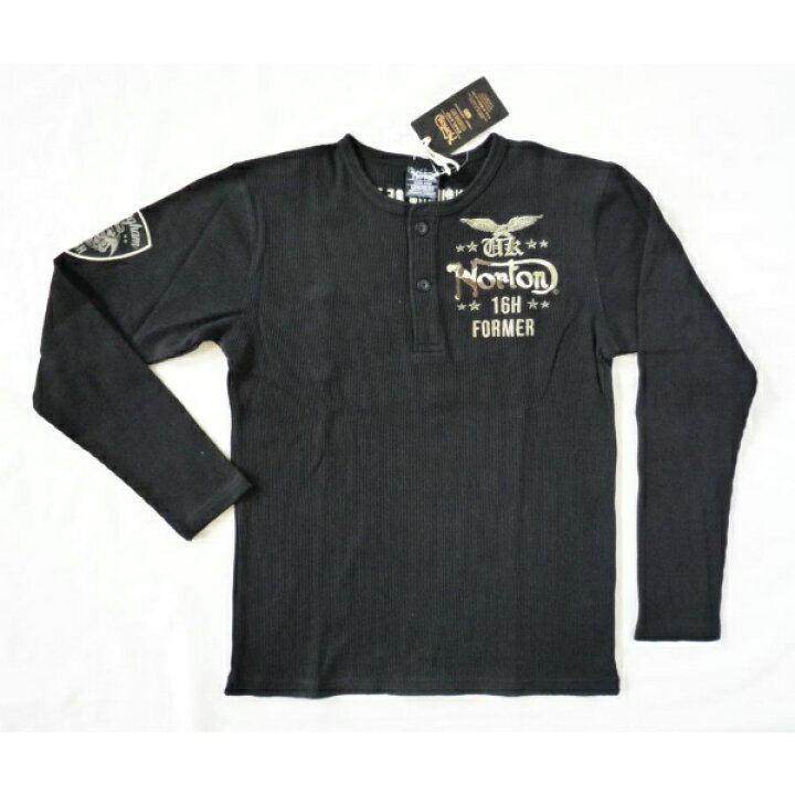 楽天市場】ノートン NORTON 長袖Tシャツ ヘンリーネック ワッフル編み 