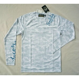 GOTCHA GOLF ガッチャ ゴルフ 長袖Tシャツ ロンT Vネック 迷彩柄 ロゴ Sサイズ ホワイト 白 -新品 送料無料