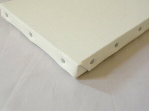 画材 油絵・アクリル画用 張りキャンバス 麻 中目荒目 AX F80(P80.M80) 1枚 -新品