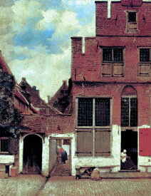 絵画 複製名画 キャンバスアート 世界の名画シリーズ ヨハネス・フェルメール 「 デルフトの小さな通り 」 サイズ SM ～ 6号