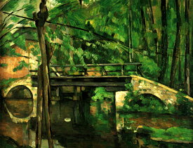 絵画 複製名画 キャンバスアート 世界の名画シリーズ ポール・セザンヌ 「 マンシーの橋 」 サイズ 6号