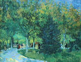 絵画 複製名画 キャンバスアート 世界の名画シリーズ ヴィンセント・ヴァン・ゴッホ 「 アルルの公園の道 」 サイズ 15号