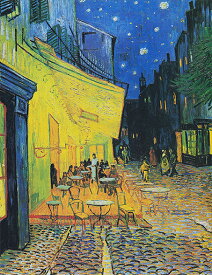 絵画 複製名画 キャンバスアート 世界の名画シリーズ ヴィンセント・ヴァン・ゴッホ 「 アルルの夜のカフェテラス ( ナイトカフェ ) 」 サイズ 3号