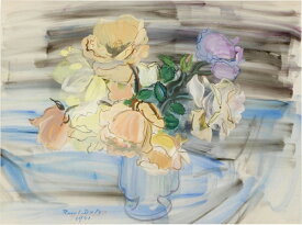 絵画 複製名画 キャンバスアート 世界の名画シリーズ ラウル・デュフィ 「 バラの花瓶 」 サイズ 10号