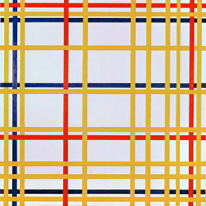 絵画 複製名画 キャンバスアート 世界の名画シリーズ モンドリアン 「 NewYorkCity 」 サイズ SM 〜 20号