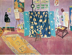 絵画 複製名画 キャンバスアート 世界の名画シリーズ アンリ・マティス 「 ピンクのスタジオ 」 サイズ 3号