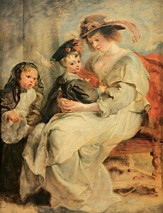 絵画 複製名画 キャンバスアート 世界の名画シリーズ ルーベンス 「 エレン・プルマン夫人と子供たち 」 サイズ SM 〜 8号