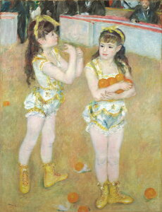 絵画 複製名画 キャンバスアート 世界の名画シリーズ ルノワール 「 サーカスにて 」 サイズ SM 〜 20号