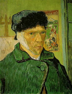 絵画 複製名画 キャンバスアート 世界の名画シリーズ ゴッホ 「 右耳が切られた自画像 」 サイズ SM 〜 3号