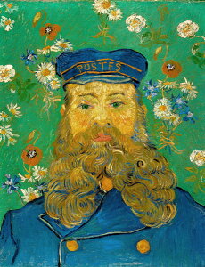 絵画 複製名画 キャンバスアート 世界の名画シリーズ ゴッホ 「 郵便局ルーランの肖像 」 サイズ SM 〜 10号