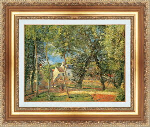 絵画 額縁付き 複製名画 世界の名画シリーズ ピサロ 「オスニーの風景」 サイズ SM 〜 20号