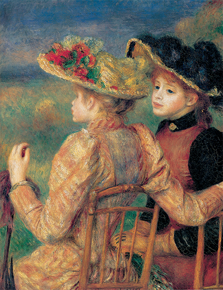 絵画 額縁付き 複製名画 世界の名画シリーズ ピエール・オーギュスト・ルノワール 「 座っている2人の女性 」 サイズ 20号 | 絵画 掛軸 額縁屋  ＴＯＵＯ