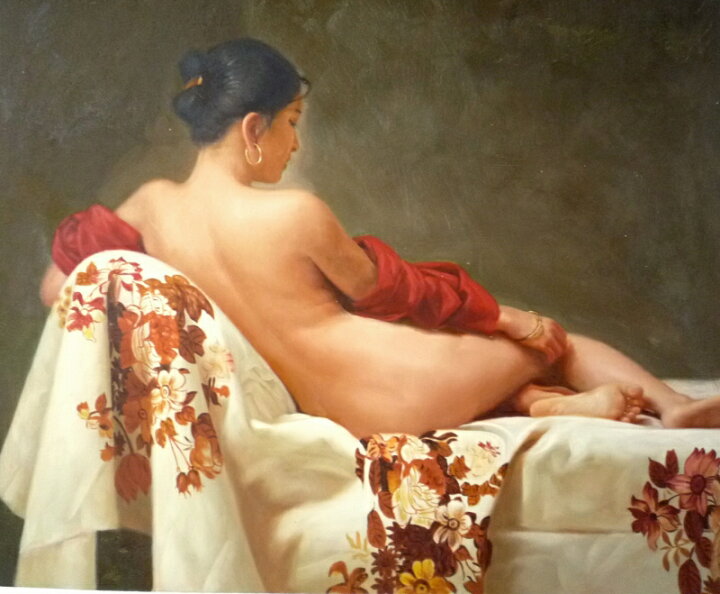 楽天市場】肉筆絵画 油絵 油彩画 洋画 木枠付 (油絵額縁付きで納品対応  