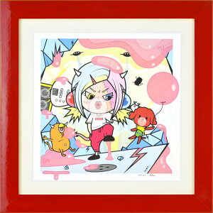 絵画 額装 デジタル版画 tomo. 作 「ガム」 300角 -新品