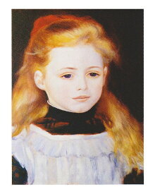 絵画 名画 複製画 フレーム 額縁付 ピエール・オーギュスト・ルノワール 「白いエプロンの少女」 F3号 世界の名画シリーズ プリハード