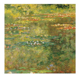 絵画 名画 複製画 フレーム 額縁付 クロード・モネ 「睡蓮の池」 F3号 世界の名画シリーズ プリハード