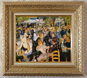 絵画 名画 複製画 額縁付 ピエール・オーギュスト・ルノワール 「ムーラン・ド・ラ・ギャレット」 F6号 世界の名画シリーズ プリハード
