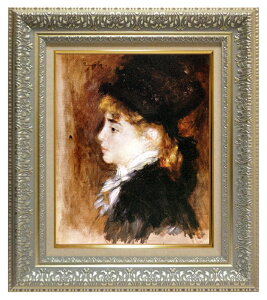 絵画 名画 複製画 額縁付(MJ108N-G) ピエール・オーギュスト・ルノワール 「モデルの肖像」 3号 〜 お買い得サイズ:F3号 F8号