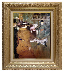 絵画 名画 複製画 額縁付(MJ108N-G) アンリ・ド・トゥールーズ=ロートレック 「座る女」 3号 〜 お買い得サイズ:F6号
