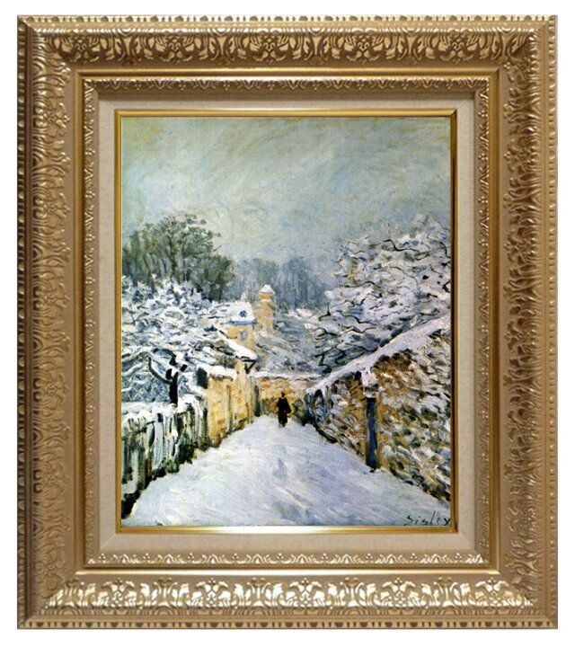 楽天市場】絵画 名画 複製画 額縁付(MJ108N-G) アルフレッド・シスレー 