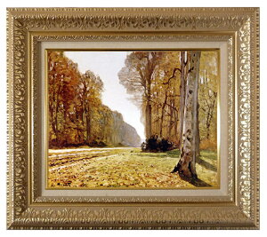 絵画 名画 複製画 額縁付(MJ108N-G) クロード・モネ 「バ・ブレオ街道」 3号 〜 お買い得サイズ:F6号 F8号