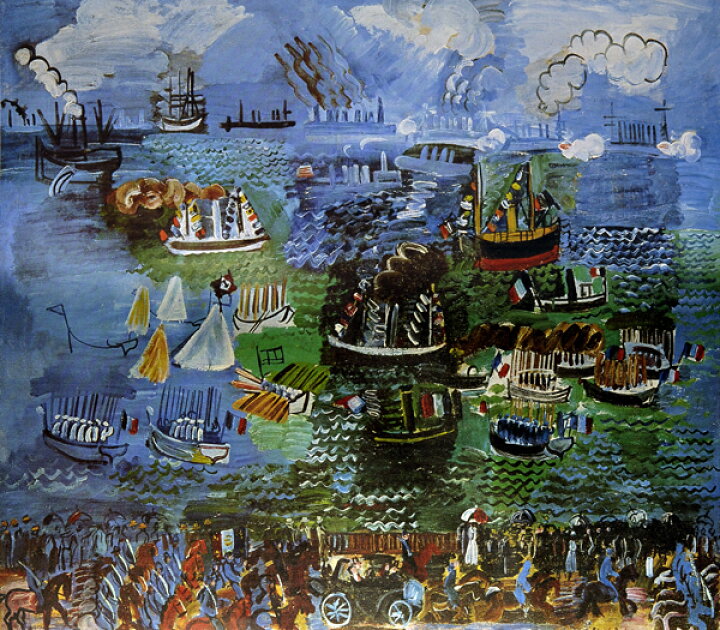 楽天市場】絵画 名画 複製画 額縁付(MJ108N-G) ラウル・デュフィ 「ル  