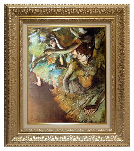 絵画 名画 複製画 額縁付(MJ108N-G) エドガー・ドガ 「バレエ・舞台の一隅」 3号 〜 お買い得サイズ:F6号 P15号