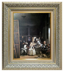 絵画 名画 複製画 額縁付(MJ108N-G) ディエゴ・ベラスケス 「宮廷の待女たち」 3号 〜 お買い得サイズ:F10号 F60号