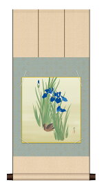 高精細デジタル版画 色紙掛セット 日本の名画 色紙掛け + 色紙1枚セット 色紙寸法 約24.2X27.2cm 酒井抱一「燕子花に水鶏図」