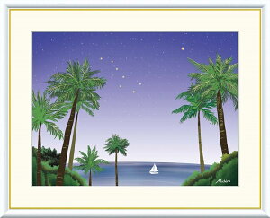 高精細デジタル版画 額装絵画 現代アートシリーズ Michiru やすらぎの夜景 田口みちる (たぐち みちる) 「 北斗七星 」 サイズ F4 F6 F8号