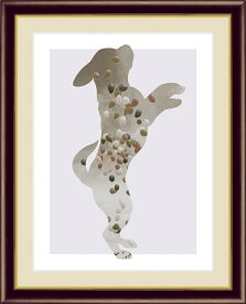 高精細デジタル版画 額装絵画 DoG&Cat 山口 美咲作 「Balloon」 F4