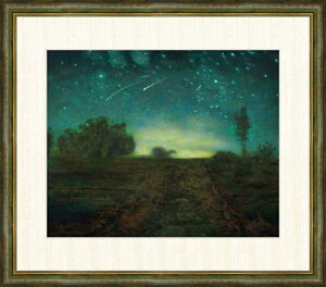 高精細デジタル版画 額装絵画 ジャン=フランソワ・ミレー作 「星の夜」 F8