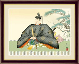 高精細デジタル版画 額装絵画 日本画 慶祝画 奥居佑山作 「天神」 F6