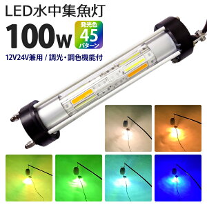 LEDW WCg 炷Ȃ 100W  F 12V24v IW O[ u[ zCg CG[ p[v F     W D led Cg CJނ W Cg led