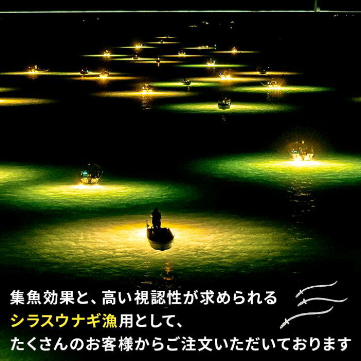 楽天市場】漁船 led ライト しらすうなぎ LED 水中集魚灯 LED集魚 