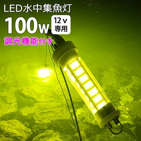 LED 水中集魚灯 集魚ライト 100W DC12V用 イエロー レモン色 黄色光 集魚灯 しらすうな ぎ イカ 漁船 led ライト イカ釣り 集魚灯 イエロー ライト 水中ライト led水中イルミネーション 船舶 夜釣り 釣果 船 ボート 堤防 仕掛け 水中灯 水中ライト 集魚灯 作業灯 LED