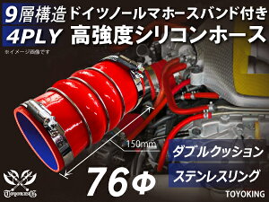 �M���̃h�C�c�z�[�X�N�����v�t�� �ψ��n�C�e�N�V���R�[���p�� �X�e�����X�����O�t �_�u���N�b�V���� ���a��76mm �ԐF ���S�}�[�N���� �����ԍH�� �e��H�Ɨp �q��@ �D�� �ϔM�E�ϊ��E�ψ�