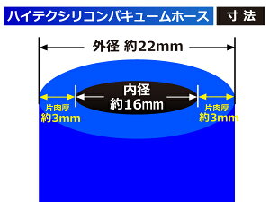 【長さ2メートル】強化 バキュームホース 青色/赤色 ロゴマーク無し TOYOKING 耐圧 シリコンホース 日産 GT-R R35 汎用品