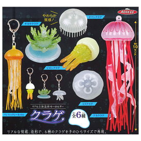 【全部揃ってます!!】リアル立体造形キーホルダー クラゲ [全6種セット(フルコンプ)]【 ネコポス不可 】【C】