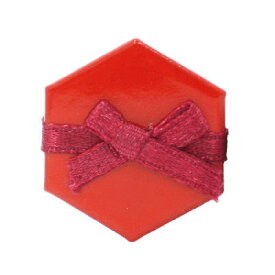 ミニチュアパーツ 赤い六角ボックス [B(Q-90)] (ビリー)[m-s] 【ネコポス配送対応】【C】
