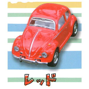 1/64 フォルクスワーゲン VW type1 ビートル ダイキャストプルバックミニカー [1.レッド]【ネコポス配送対応】【C】