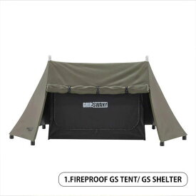 ソロキャンプ ミニチュアコレクション ガレージエディション produced by CAMP HACK [1.FIREPROOF GS TENT/ GS SHELTER]【 ネコポス不可 】[sale231203]