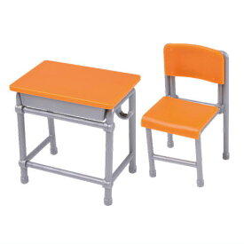 学校の机と椅子と書道バッグ [1.机(低)+椅子]【 ネコポス不可 】