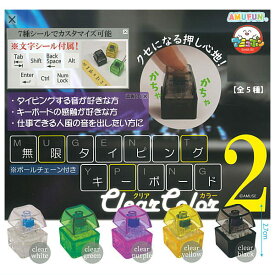 【全部揃ってます!!】無限タイピングキーボード クリアカラー2 [全5種セット(フルコンプ)]【ネコポス配送対応】【C】